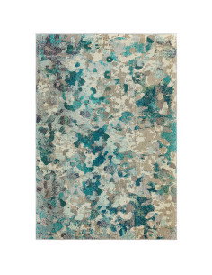 Tappeto moderno design con fantasia astratta, ideale per soggiorni contemporanei. Colori armoniosi e facile manutenzione per un