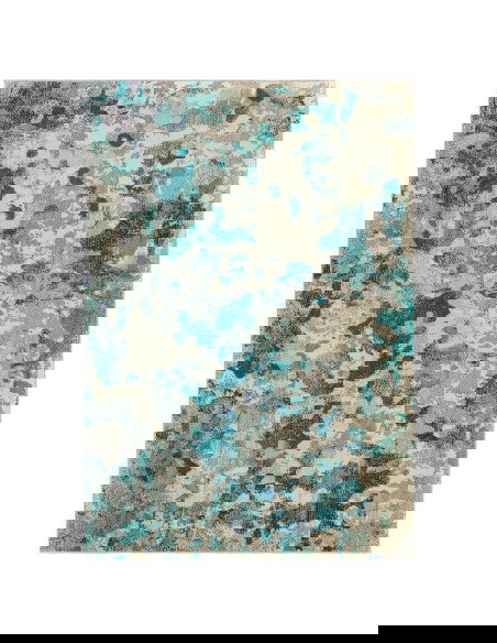 Tappeto moderno design con fantasia astratta, ideale per soggiorni contemporanei. Colori armoniosi e facile manutenzione per un