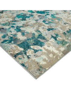 Tappeto moderno design con fantasia astratta, ideale per soggiorni contemporanei. Colori armoniosi e facile manutenzione per un 2