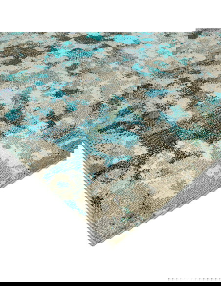 Tappeto moderno design con fantasia astratta, ideale per soggiorni contemporanei. Colori armoniosi e facile manutenzione per un