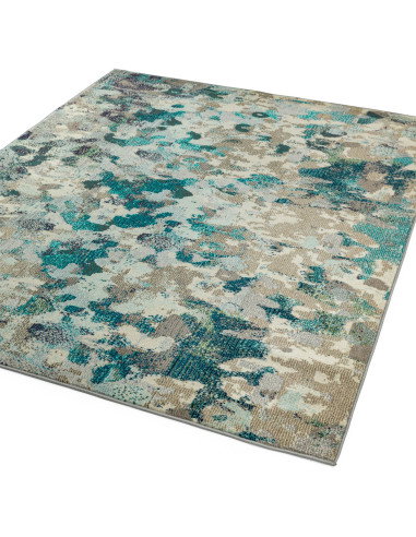 Tappeto moderno design con fantasia astratta, ideale per soggiorni contemporanei. Colori armoniosi e facile manutenzione per un