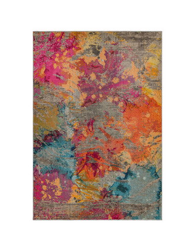 Elevate your space with the Colores Cloud CO04 Galactic, a vibrant modern colourful area rug blending bold abstract art and dur