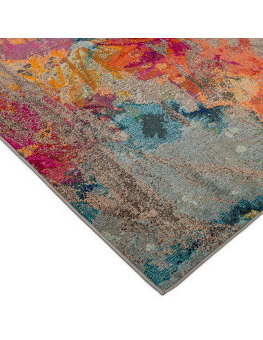 Elevate your space with the Colores Cloud CO04 Galactic, a vibrant modern colourful area rug blending bold abstract art and dur