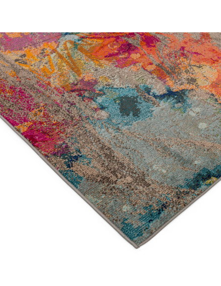 Elevate your space with the Colores Cloud CO04 Galactic, a vibrant modern colourful area rug blending bold abstract art and dur