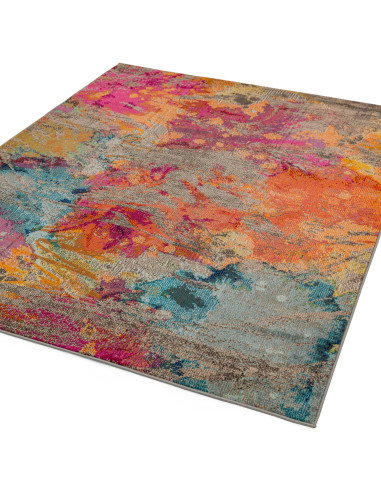 Elevate your space with the Colores Cloud CO04 Galactic, a vibrant modern colourful area rug blending bold abstract art and dur