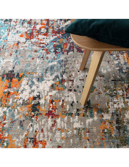 Brighten your space with the Colores Cloud Everest CO11, a durable modern colourful area rug featuring vibrant abstract designs
