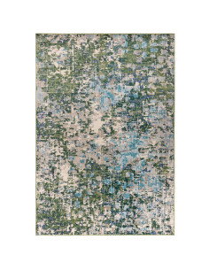 Tappeto moderno design Colores Cloud Jungle CO09: fantasia astratta e colori vivaci per un soggiorno elegante e contemporaneo,