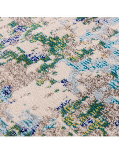 Tappeto moderno design Colores Cloud Jungle CO09: fantasia astratta e colori vivaci per un soggiorno elegante e contemporaneo,