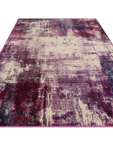 Tappeto moderno salotto Colores Cloud Magenta CO08: design astratto e colori vivaci per un ambiente contemporaneo e raffinato.