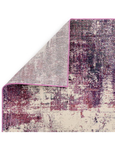 Elevate your space with the Colores Cloud Magenta CO08, a vibrant modern colourful area rug featuring a bold abstract fantasy d