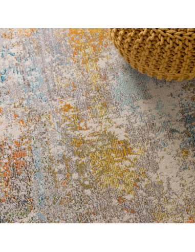 Elevate your space with the Colores Cloud Sunset CO10, a modern colourful area rug featuring a vibrant abstract design and dura