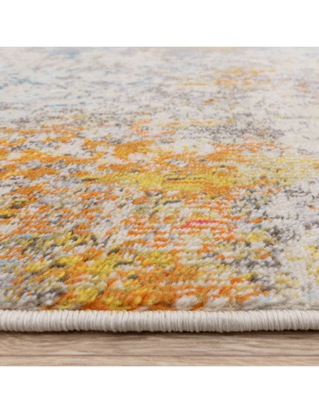 Elevate your space with the Colores Cloud Sunset CO10, a modern colourful area rug featuring a vibrant abstract design and dura