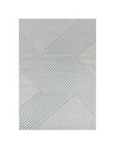 Discover the Muse Blue Cross MU19, a modern designer rug with geometric elegance, perfect for adding style and comfort to any c