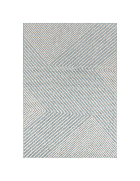 Discover the Muse Blue Cross MU19, a modern designer rug with geometric elegance, perfect for adding style and comfort to any c