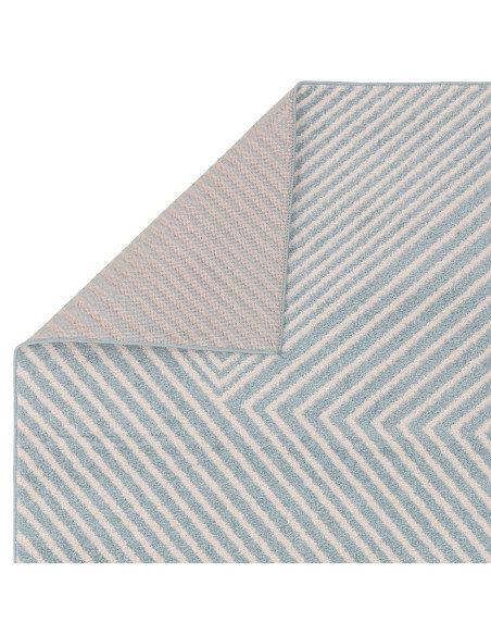 Discover the Muse Blue Cross MU19, a modern designer rug with geometric elegance, perfect for adding style and comfort to any c