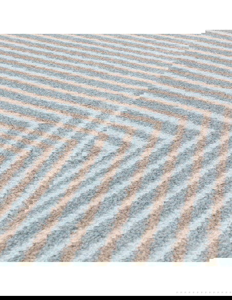 Tappeto Muse Blue Cross MU19: design geometrico e colori delicati per un salotto moderno e raffinato. Perfetto tra i tappeti mo