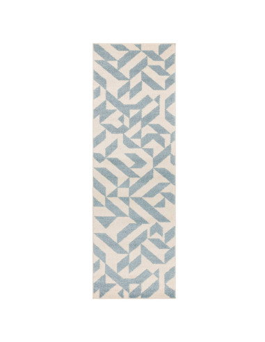 Discover the Muse Blue Shapes MU03, a modern designer rug with vibrant geometric patterns perfect for adding style to colourful