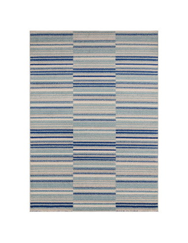Elevate your space with the Muse Blue Stripe MU05, a modern designer rug featuring vibrant blue stripes for a stylish, contempo