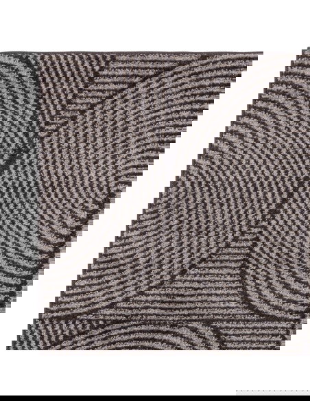 Tappeto moderno salotto Muse Charcoal Swirl MU01: design geometrico, colori sofisticati e resistenza in polipropilene per un am