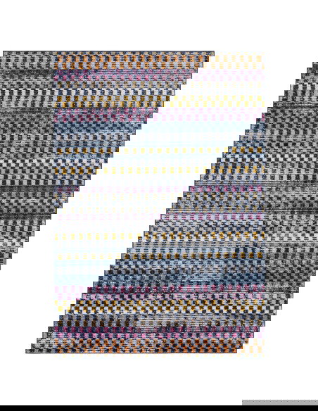 Tappeto Muse Check Bright MU30: design moderno e colorato, perfetto per soggiorni vivaci e contemporanei. Resistente e facile d