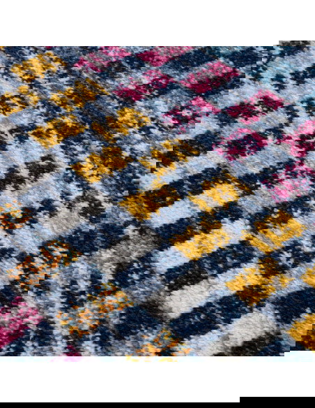 Tappeto Muse Check Bright MU30: design moderno e colorato, perfetto per soggiorni vivaci e contemporanei. Resistente e facile d