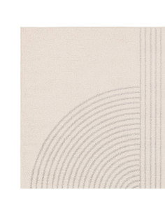 Tappeto Muse Cream Arch MU16: design geometrico e colori neutri per un soggiorno moderno, elegante e facile da mantenere. Perfe 2