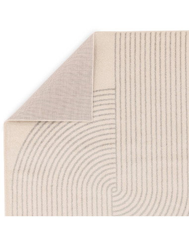 Elevate your space with the Muse Cream Arch MU16, a durable and stylish modern designer rug featuring a timeless geometric patt
