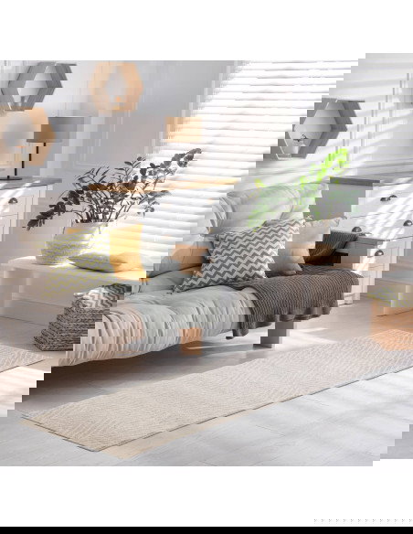 Tappeto Muse Grey Linear MU09: design geometrico e comfort per il soggiorno. Perfetto tra i tappeti moderni soggiorno dal tocco