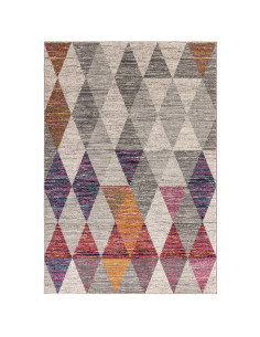 Tappeto Muse Harlequin Pink MU24: design geometrico e colori vivaci per un soggiorno moderno e raffinato. Perfetto tra i tappet