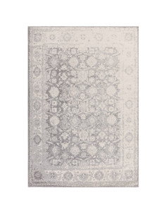 Tappeto Muse Heritage Grey MU27: design geometrico e colori neutri per tappeti moderni soggiorno eleganti, resistenti e facili