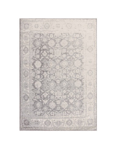 Tappeto Muse Heritage Grey MU27: design geometrico e colori neutri per tappeti moderni soggiorno eleganti, resistenti e facili