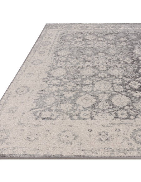 Elevate your space with the Muse Heritage Grey MU27, a modern designer rug blending subtle geometric patterns and durable, styl