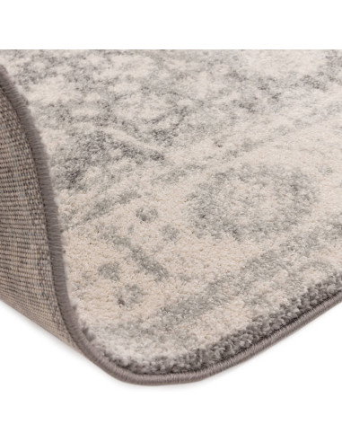 Tappeto Muse Heritage Grey MU27: design geometrico e colori neutri per tappeti moderni soggiorno eleganti, resistenti e facili