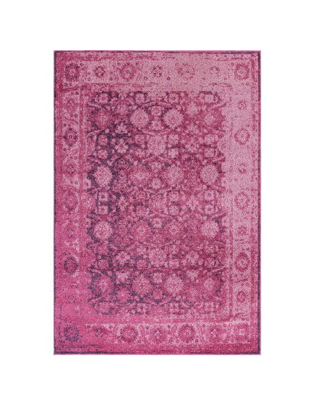 Add vibrant style with the Muse Heritage Pink MU28, a durable modern colourful area rug featuring geometric elegance and easy m