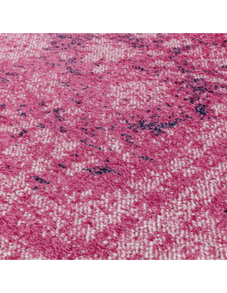 Add vibrant style with the Muse Heritage Pink MU28, a durable modern colourful area rug featuring geometric elegance and easy m