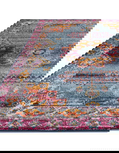 Tappeto Muse Medalion Bright MU29: design moderno e colori vivaci, perfetto per tappeti moderni soggiorno e salotti contemporan