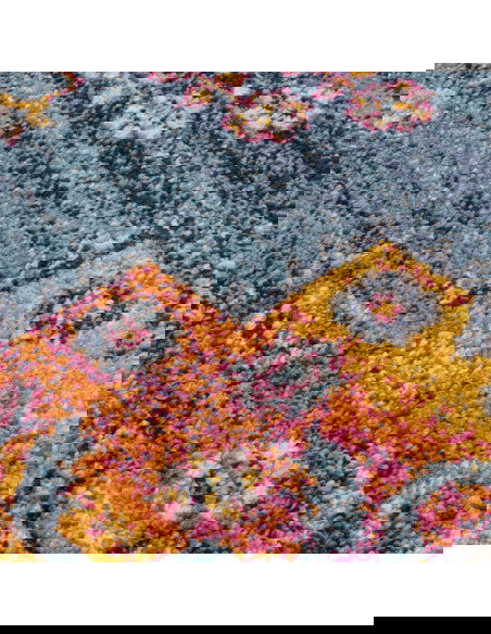 Tappeto Muse Medalion Bright MU29: design moderno e colori vivaci, perfetto per tappeti moderni soggiorno e salotti contemporan