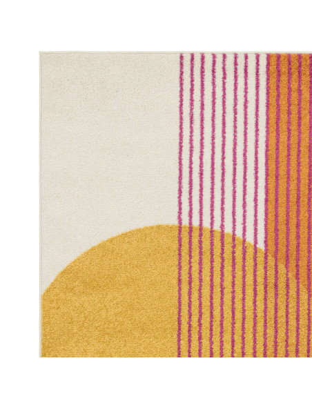 Add vibrant style to your space with the Muse Orange Retro MU13, a durable and plush modern colourful area rug perfect for any