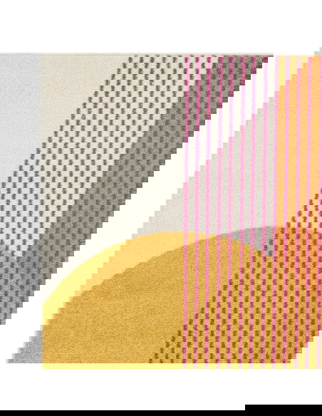 Tappeto Muse Orange Retro MU13: design moderno e colori vivaci per un soggiorno unico. Perfetto tra i tappeti moderni soggiorno