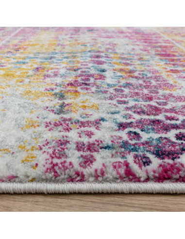 Tappeto Muse Tribal Bright MU26: design moderno e colorato, perfetto per soggiorni contemporanei. Resistente, facile da pulire