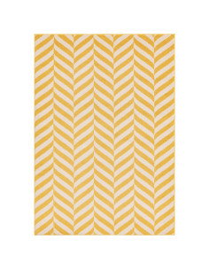 Tappeto Muse Yellow Chevron MU08: design geometrico e colori caldi per un soggiorno moderno e accogliente. Perfetto tra i tappe