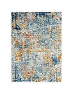 Tappeto moderno design Nova Illusion NV39: fantasia astratta, colori vibranti e facile manutenzione per un soggiorno elegante e