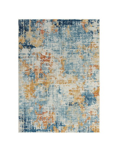 Tappeto moderno design Nova Illusion NV39: fantasia astratta, colori vibranti e facile manutenzione per un soggiorno elegante e