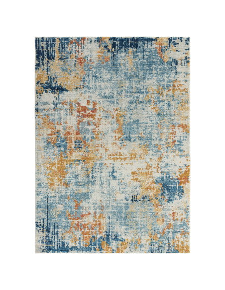 Discover the Nova Illusion NV39 modern area rug with an abstract fantasy design, offering durability, easy care, and stylish co