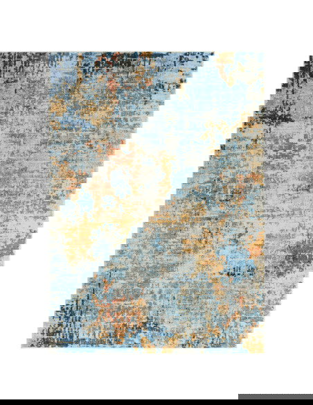 Tappeto moderno design Nova Illusion NV39: fantasia astratta, colori vibranti e facile manutenzione per un soggiorno elegante e