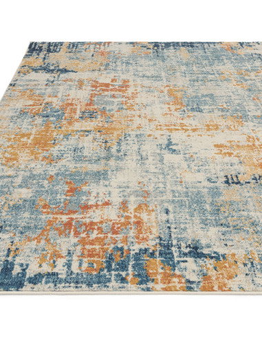 Tappeto moderno design Nova Illusion NV39: fantasia astratta, colori vibranti e facile manutenzione per un soggiorno elegante e