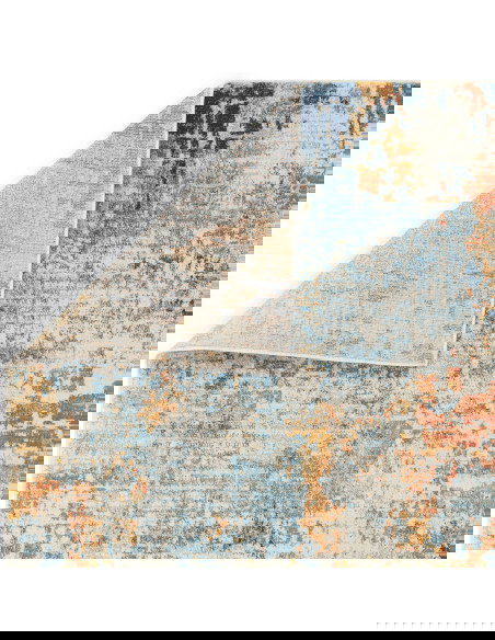 Tappeto moderno design Nova Illusion NV39: fantasia astratta, colori vibranti e facile manutenzione per un soggiorno elegante e