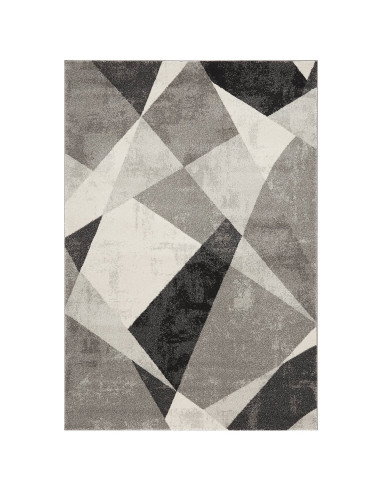 Tappeti moderni design: Nova NV02 Patio Grey unisce eleganza geometrica, resistenza e facilità di pulizia per un soggiorno cont