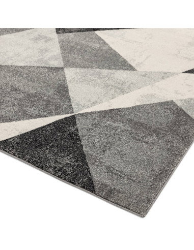 Tappeti moderni design: Nova NV02 Patio Grey unisce eleganza geometrica, resistenza e facilità di pulizia per un soggiorno cont