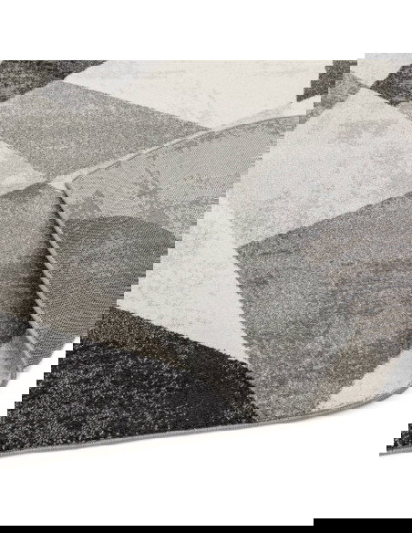 Tappeti moderni design: Nova NV02 Patio Grey unisce eleganza geometrica, resistenza e facilità di pulizia per un soggiorno cont